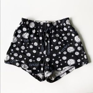 Black Volleyball Soffe Shorts